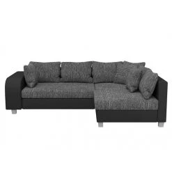 Vente-unique Canapé D'angle Convertible Tissu Et Simili KUOPIO - Gris Et Noir - An... -Magasin Joss & Main canape kuopio 10504634 27219572 1140x1140
