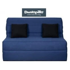 UB DESIGN SALON Canapé Lit Caly BZ 140 Mousse 28 Kg Couette Marine