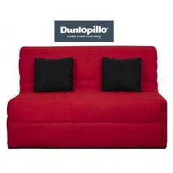 UB DESIGN SALON Canapé Lit Caly BZ 140 Mousse 28 Kg Couette Rouge