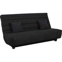 UB DESIGN SALON Canapé Lit Caly CC 130 Mousse 28 Kg Couette Noire