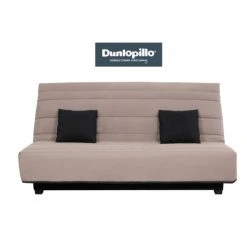 UB DESIGN SALON Canapé Lit Caly CC 130 Mousse 28 Kg Couette Taupe