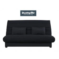 UB DESIGN SALON Canapé Lit Romy CC 130 Mousse 35 Kg Couette Noir