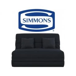 UB DESIGN SALON Canapé Lit Wanda Slyde 140 Ressorts Couette Noir