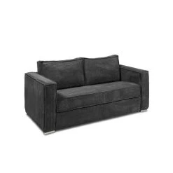 Vente-unique Canapé 3 Places Convertible Express En Velours Côtelé Anthracite LO... -Magasin Joss & Main canape loreto 12505484 33415576 1140x1140