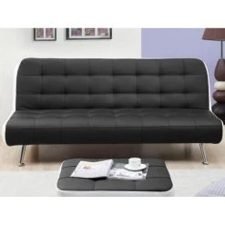Vente-unique Canapé Convertible Clic-clac + Pouf En Simili MURNI - Noir 7 Vente-unique Canapé Convertible Clic-clac + Pouf En Simili MURNI - Noir -Magasin Joss & Main canape murni 12235400 32528322 1140x1140