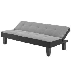 SANS MARQUE CELIA Banquette Clic-Clac 3 Places Contemporain Capitonne - Tissu Gris... -Magasin Joss & Main celia banquette clic clac 3 places contemporain capitonne tissu gris et noir l 168 x p 73 x h 71 cm 11606216 30488924 1140x1140