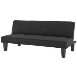 SANS MARQUE CELIA Banquette Clic-Clac 3 Places Contemporain Capitonne - Tissu Noir... -Magasin Joss & Main celia banquette clic clac 3 places contemporain capitonne tissu noir l 168 x p 73 x h 71 cm 11606218 30488932 1140x1140