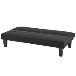 SANS MARQUE CELIA Banquette Clic-Clac 3 Places Contemporain Capitonne - Tissu Noir... -Magasin Joss & Main celia banquette clic clac 3 places contemporain capitonne tissu noir l 168 x p 73 x h 71 cm 11606218 30488936 1140x1140
