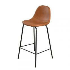 MACABANE Lot De 2 Chaises De Bar John - Marron