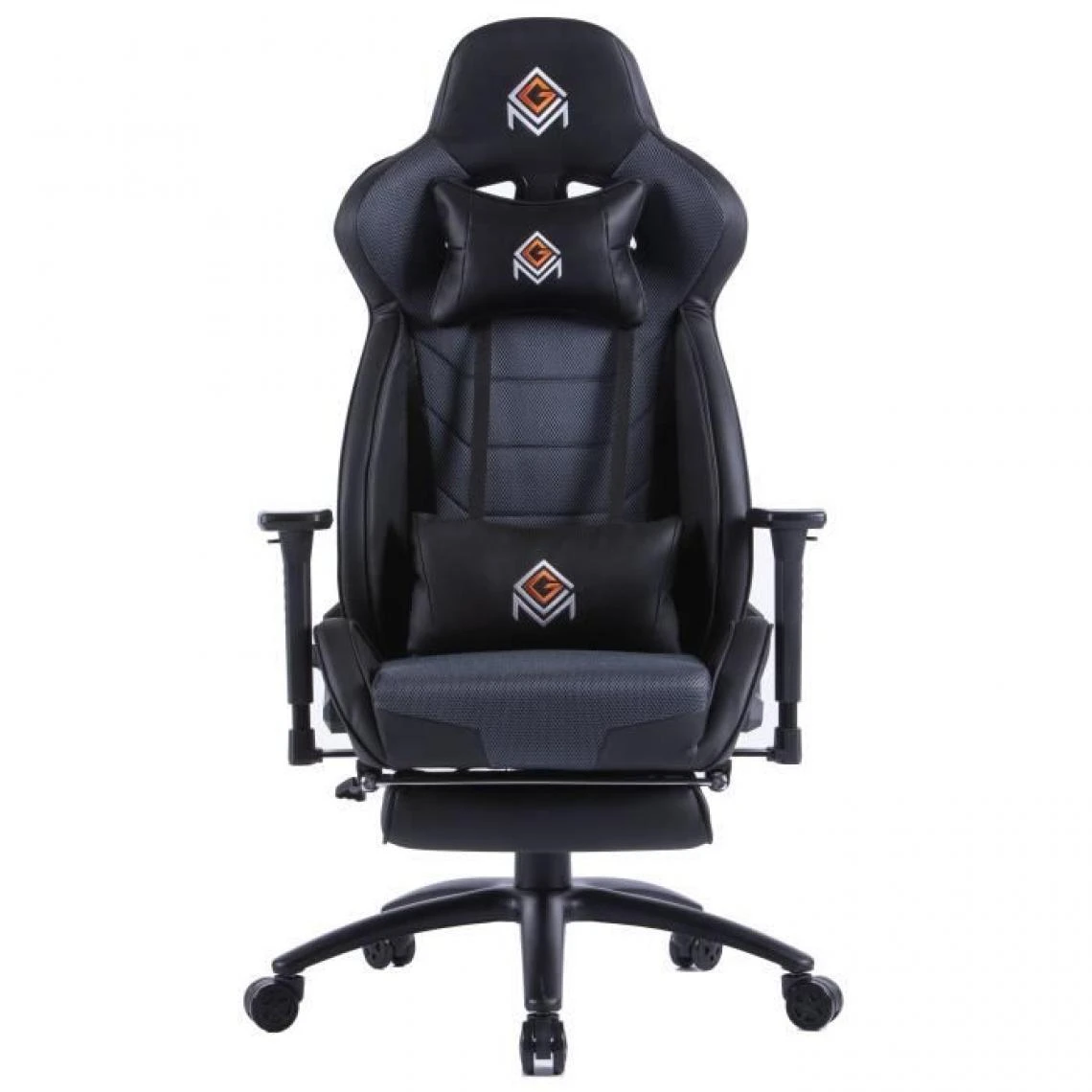 CGM-Chaise Gaming Fonction Bascule En Polyester Et PU, Base En Métal ... 3 CGM-Chaise Gaming Fonction Bascule En Polyester Et PU, Base En Métal ... – Image 3