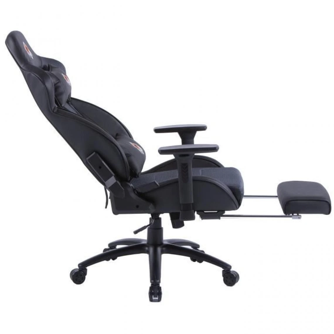 CGM-Chaise Gaming Fonction Bascule En Polyester Et PU, Base En Métal ... 4 CGM-Chaise Gaming Fonction Bascule En Polyester Et PU, Base En Métal ... – Image 4
