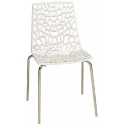 3S. X Home Chaise Design Blanche TRAVIATA