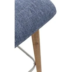 Kare Design Tabouret De Bar Tissu Bleue LARA -Magasin Joss & Main chaise de bar bleue lara design 186940 1 1140x1140