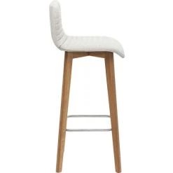 Kare Design Tabouret De Bar Tissu écrue LARA -Magasin Joss & Main chaise de bar ecrue lara design 186942 3 1140x1140