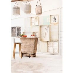 Kare Design Tabouret De Bar Tissu écrue LARA -Magasin Joss & Main chaise de bar ecrue lara design 186942 4 1140x1140