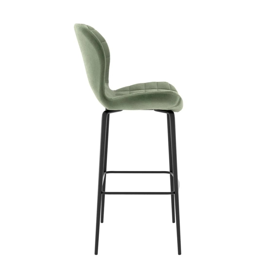 Rendez Vous Déco Chaise De Bar Mazzia En Velours Vert 75 Cm (lot De 2) 5 Rendez Vous Déco Chaise De Bar Mazzia En Velours Vert 75 Cm (lot De 2) – Image 5
