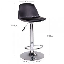 HOUSE NORDIC Tabouret De Bar TRONDHEIM Noire -Magasin Joss & Main chaise de bar trondheim noire 1001080 7 1140x1140