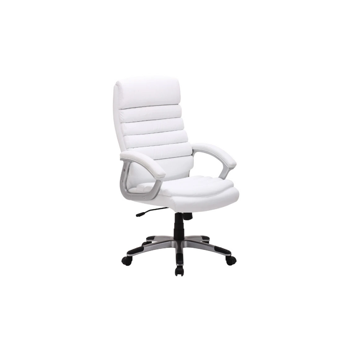 Ac-Deco Chaise De Bureau à Roulettes - Q087 - 66 X 50 X 115 Cm - Blanc 1 Ac-Deco Chaise De Bureau à Roulettes - Q087 - 66 X 50 X 115 Cm - Blanc