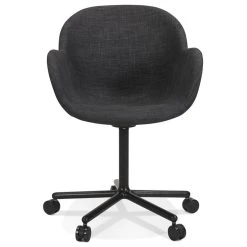 Alterego Chaise De Bureau Avec Accoudoirs 'ASTRA' Gris Foncé 7 Alterego Chaise De Bureau Avec Accoudoirs 'ASTRA' Gris Foncé -Magasin Joss & Main chaise de bureau avec accoudoirs astra gris fonce 13144836 35731324 1140x1140