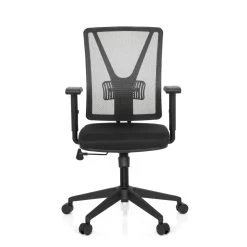 Hjh OFFICE Chaise De Bureau / Chaise Bureau CARLOW Tissu à Maille Noir Hjh OFFIC...