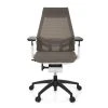 Hjh OFFICE Chaise De Bureau / Chaise Bureau GENIDIA SMART WHITE Tissu Maille Gris...