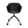 Chaise De Bureau / Chaise Coque OSLO Plastique Noir Hjh OFFICE