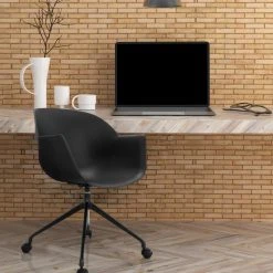 Chaise De Bureau / Chaise Coque OSLO Plastique Noir Hjh OFFICE -Magasin Joss & Main chaise de bureau chaise coque oslo plastique noir hjh offi 9117673 379180 1140x1140