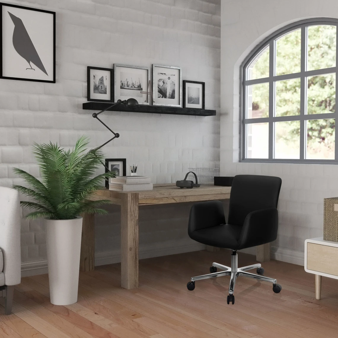 Hjh OFFICE Chaise De Bureau / Chaise De Direction DESIGNIA Similicuir Noir Hjh OF... 3 Hjh OFFICE Chaise De Bureau / Chaise De Direction DESIGNIA Similicuir Noir Hjh OF... – Image 3