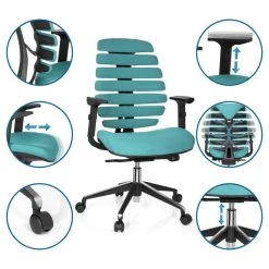 Chaise De Bureau / Chaise Pivotante ERGO LINE II Tissu Noir Hjh OFFICE 7 Chaise De Bureau / Chaise Pivotante ERGO LINE II Tissu Noir Hjh OFFICE -Magasin Joss & Main chaise de bureau chaise pivotante ergo line ii tissu noir 11872966 378922 2 1140x1140