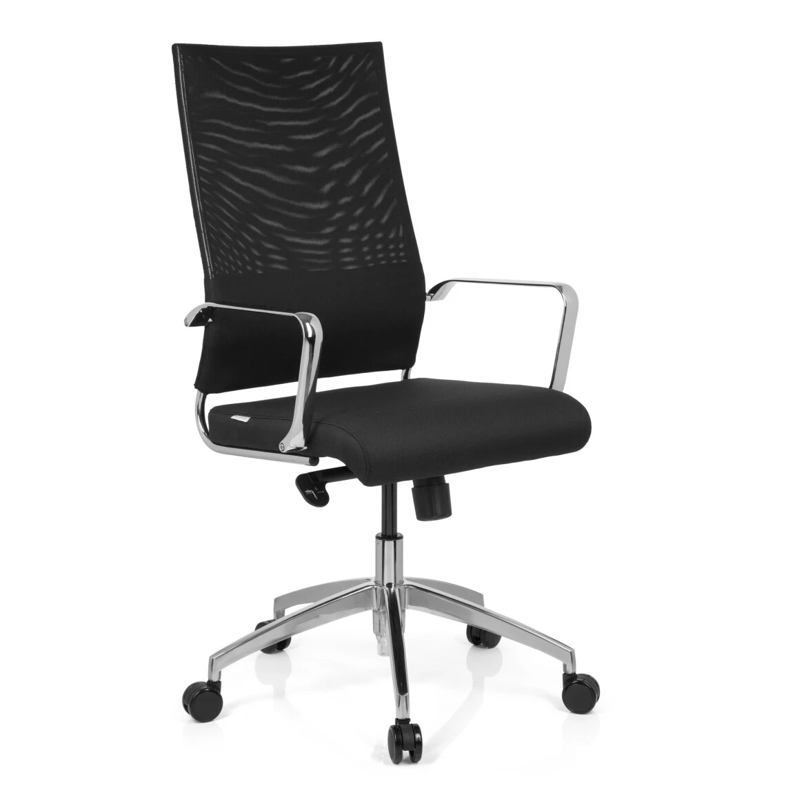 Chaise De Bureau / Chaise Pivotante LUCANO PRO Tissu Noir Hjh OFFICE 2 Chaise De Bureau / Chaise Pivotante LUCANO PRO Tissu Noir Hjh OFFICE – Image 2