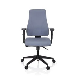 Chaise De Bureau / Chaise Pivotante MATHES Tissu Gris Hjh OFFICE