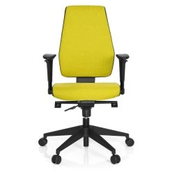 Hjh OFFICE Chaise De Bureau / Chaise Pivotante PRO-TEC 500 Tissu Gris Foncé/vert...