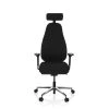 Chaise De Bureau / Chaise Pivotante RESISTIO Tissu Noir Hjh OFFICE