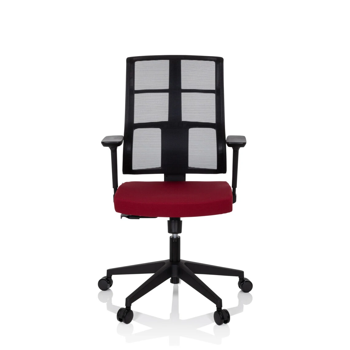 Hjh OFFICE Chaise De Bureau / Chaise Pivotante SPINIO Maille / Tissu Noir / Rouge... 1 Hjh OFFICE Chaise De Bureau / Chaise Pivotante SPINIO Maille / Tissu Noir / Rouge...