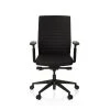 Chaise De Bureau / Chaise Pivotante VARETO II Tissu Noir Hjh OFFICE