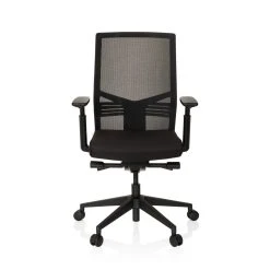 Hjh OFFICE Chaise De Bureau / Chaise Pivotante VARETO Tissu En Maille Noir Hjh OF...