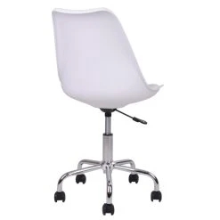 Pegane Chaise De Bureau Coloris Blanc Avec Pieds Chromés En PU - Dim : 54 X ... -Magasin Joss & Main chaise de bureau coloris blanc avec pieds chromes en pu dim 54 x 48 x 84 94 cm 13576678 37203590 1140x1140