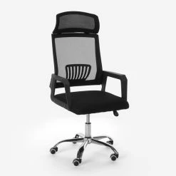Franchi Bürosessel Chaise De Bureau Design Ergonomique Inclinable Appui-tête En Tissu Ba...