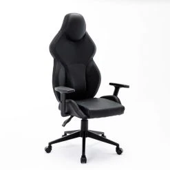 Egli Chaise De Bureau Ergonomique Réglable Similicuir Design Sportif Porti...