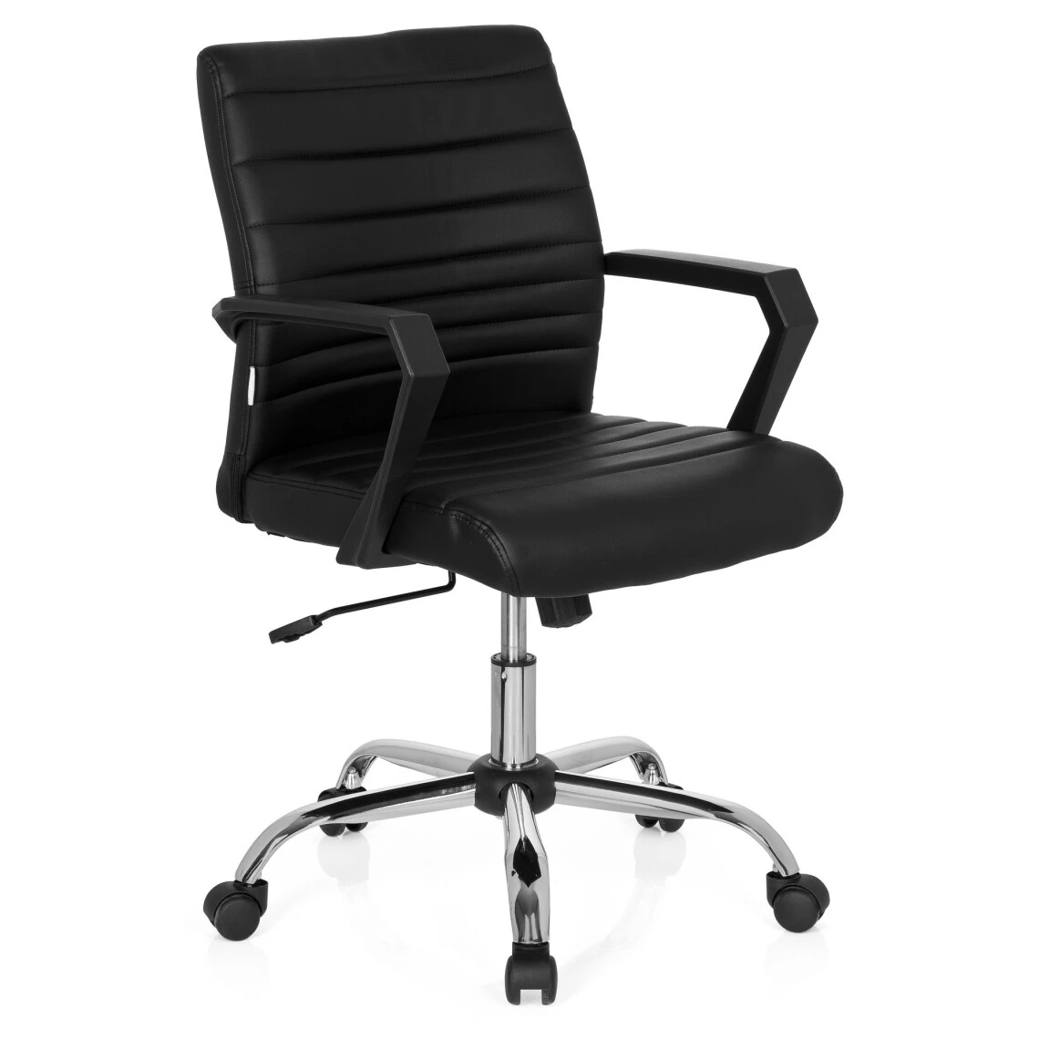 Chaise De Bureau ERGOSMOOTH Similu Cuir Noir Hjh OFFICE 2 Chaise De Bureau ERGOSMOOTH Similu Cuir Noir Hjh OFFICE – Image 2