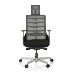 Hjh OFFICE Chaise De Bureau / Fauteuil Bureau SKARIF Tissu Maille / Tissu Noir Hj...