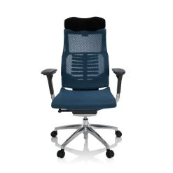 Hjh OFFICE Chaise De Bureau / Fauteuil De Bureau DYNAFIT BLACK I Tissu Maille Ble...