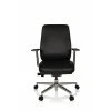 Chaise De Bureau / Fauteuil De Bureau VERMONT Cuir Noir Hjh OFFICE