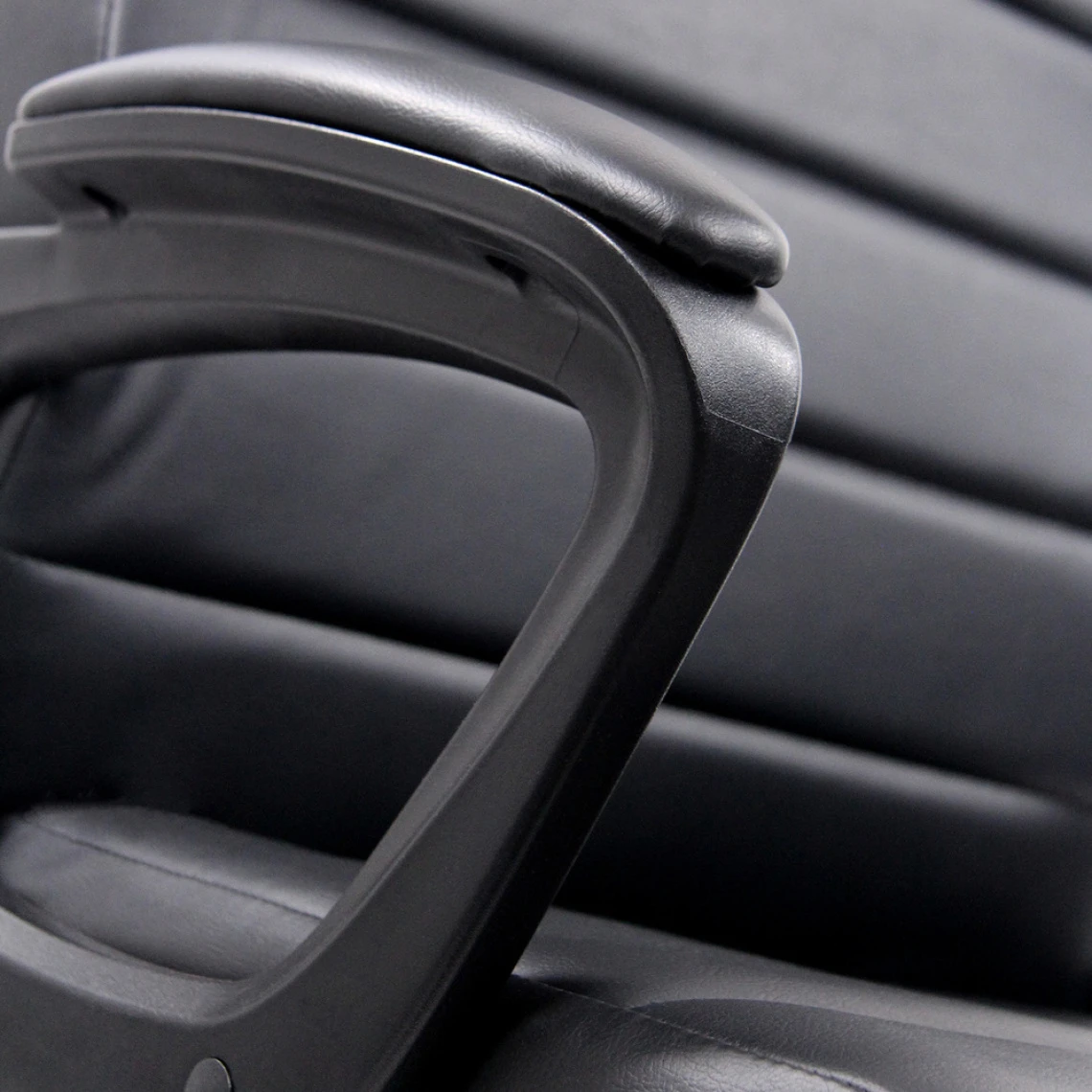 Hjh OFFICE Chaise De Bureau / Fauteuil De Chef ERGOSMOOTH BIG Simili Cuir Noir Hj... 3 Hjh OFFICE Chaise De Bureau / Fauteuil De Chef ERGOSMOOTH BIG Simili Cuir Noir Hj... – Image 3