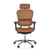Hjh OFFICE Chaise De Bureau / Fauteuil De Direction ERGOHUMAN Cuir Brun Clair Hjh...