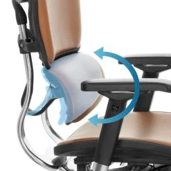 Hjh OFFICE Chaise De Bureau / Fauteuil De Direction ERGOHUMAN Cuir Brun Clair Hjh... -Magasin Joss & Main chaise de bureau fauteuil de direction ergohuman cuir brun 7859879 370776 6 1140x1140