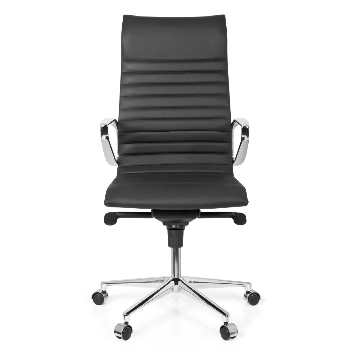 Chaise De Bureau / Fauteuil De Direction PARIBA I Cuir Noir Hjh OFFICE 1 Chaise De Bureau / Fauteuil De Direction PARIBA I Cuir Noir Hjh OFFICE