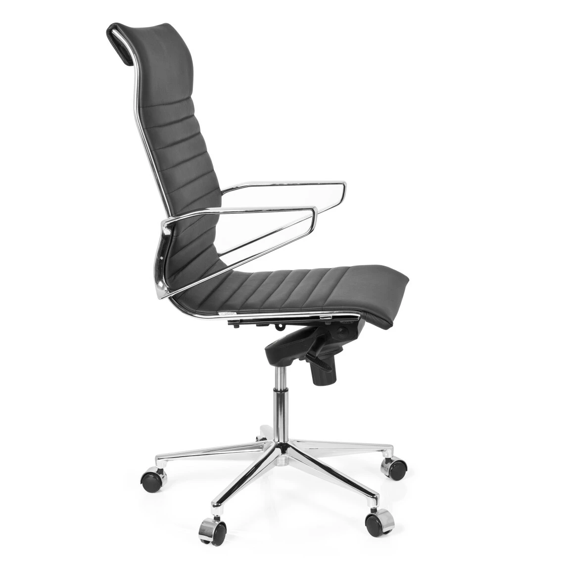 Chaise De Bureau / Fauteuil De Direction PARIBA I Cuir Noir Hjh OFFICE 3 Chaise De Bureau / Fauteuil De Direction PARIBA I Cuir Noir Hjh OFFICE – Image 3