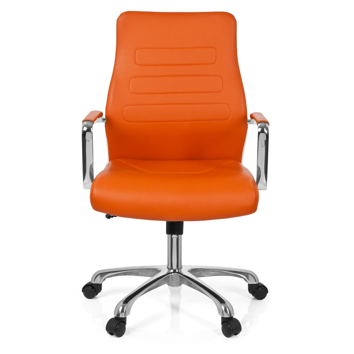Hjh OFFICE Chaise De Bureau / Fauteuil De Direction TEWA Simili-cuir Orange Hjh O... 1 Hjh OFFICE Chaise De Bureau / Fauteuil De Direction TEWA Simili-cuir Orange Hjh O...