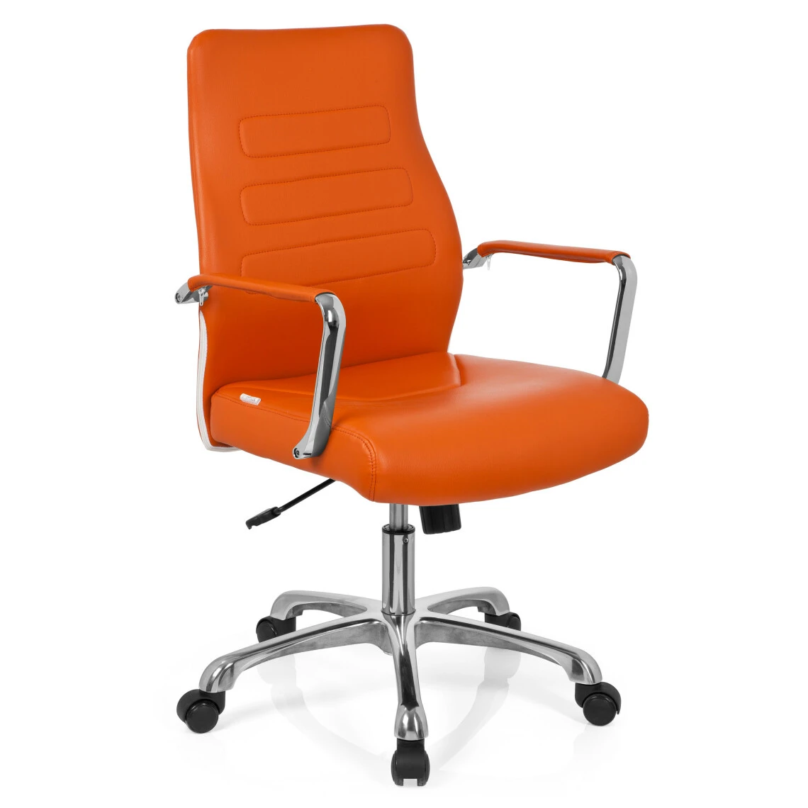 Hjh OFFICE Chaise De Bureau / Fauteuil De Direction TEWA Simili-cuir Orange Hjh O... 2 Hjh OFFICE Chaise De Bureau / Fauteuil De Direction TEWA Simili-cuir Orange Hjh O... – Image 2